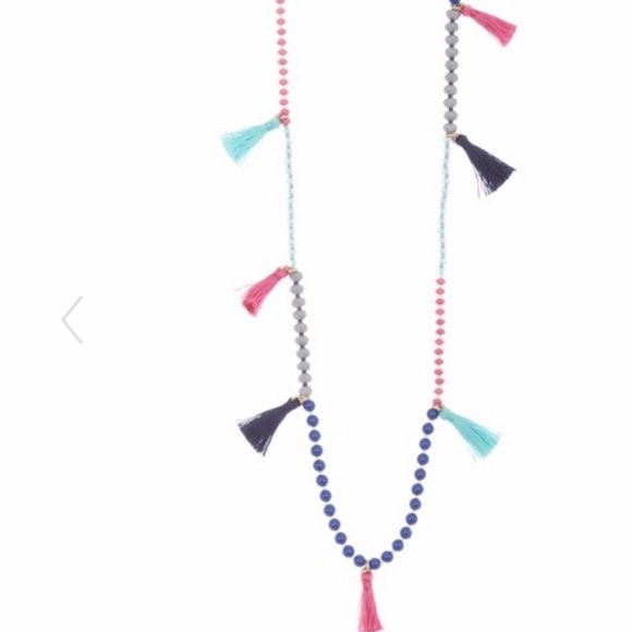 J. Crew - Boho Bead Tassel Necklace - Picture 2 of 3